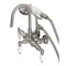 Kingston Brass CA11T8 3-3/8" Tub Wall Mount Clawfoot Tub Faucet with Hand Shower, Brushed Nickel CA11T8 - alternate 1